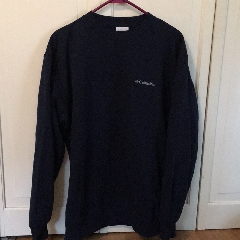 Men’s Columbia crew neck sweatshirt- size large, navy blue